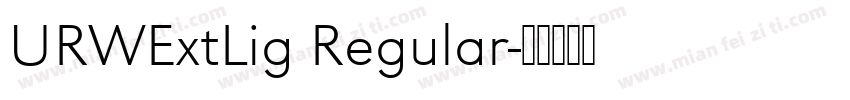 URWExtLig Regular字体转换